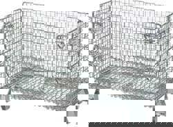 Bulk Storage Container: Steel, Basket-Style Bulk Container